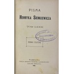 Sienkiewicz Henryk, Pisma ulotne vol. 1-4
