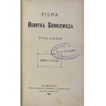 Sienkiewicz Henryk, Pisma ulotne t. 1-4