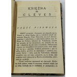 La Fayette Marie-Madeleine Pioche de la Vergne de, Księżna de Clèves [Biblioteka Boya]