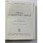 Lyrická poézia starovekého Grécka / zostavil. Jerzy Danielewicz