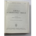 Lyrická poezie starověkého Řecka / sestavil. Jerzy Danielewicz