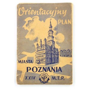 Orientačný plán mesta Poznaň. Plán XXIV. medzinárodného veľtrhu v Poznani