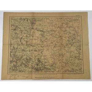 [Západné pohraničie] Mapa oblasti Bytom a Siewierz, Zagłębie Dąbrowskie, Horné Sliezsko [Poznaň 1920].