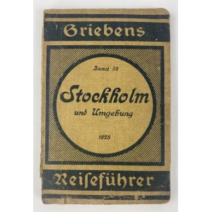 Stockholm und Umgebung Mit zwei Karten Berlin 1925
