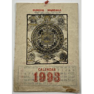 Buddha Mandala Calendar 1993 - Online auction / Online Buddha Mandala Calendar 1993 - Online auction / Online