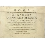 [1764] Biegaczewicz Wojciech, Mowa do nayjasnieyszego [...] monarchy Stanisława Augusta krola polskiego...