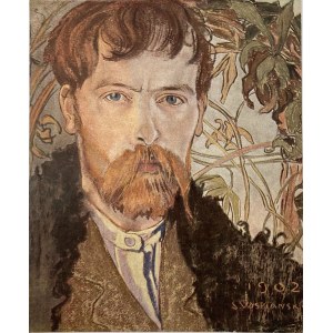 Reproduction of a self-portrait by Stanisław Wyspiański