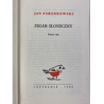 Parandowski Jan, Zegar słoneczny [obálka Jan Młodożeniec].