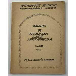 Katalog 58 Krakovská antikvární aukce