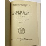 Bibliografia historii polskiej: časť 1.