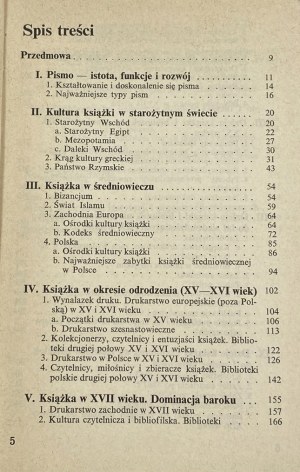 Bienkowska Barbara, Chamerska Halina, Outline of the history of the book