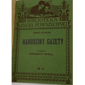 Gutsche Jerzy, Zrod novín [kožený obal].
