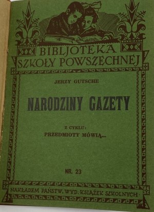 Gutsche Jerzy, Narodziny gazety [okładka skórzana]