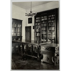 [Postkarte] Kórnik. Das Innere des neugotischen Schlosses - Saal der Manuskripte