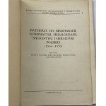 Podklady pro bibliografii numismatiky, medalografie, sfragistiky a polské heraldiky (1966-1970)