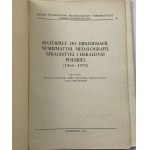 Podklady pre bibliografiu numizmatiky, medailérstva, sfragistiky a poľskej heraldiky (1966-1970)