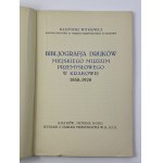 Witkiewicz Kazimierz, Bibliografia druków Miejskiego Muzeum Przemysłowego w Krakowie: 1868-1928