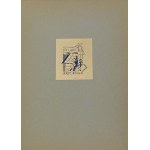 The ex-libris of Jerzy Minder made in tintype according to the design of Anna Birtus Seifertova