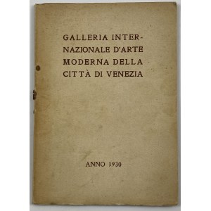 Elenco delle opere esposte, Galeria Internazionale D' Arte Moderna Della Citta Di Venezia