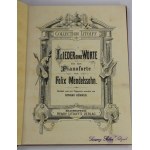 Lieder ohne worte fur das pianoforte von Felix Mendelssohn/ compiled by. Conrad Kuhner