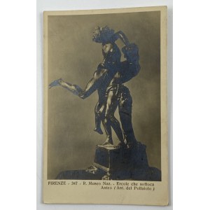 [Postkarte] Pollaiuolo Antonio, Herakles und Antaeus