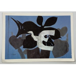 [Post card] Braque Georges - Colombe dove, reproduction.