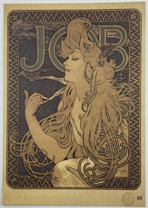 [Postcard] Alphonse Mucha, Job, reproduction