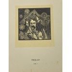Jakubowski Stanislaw, Gods of the Slavs, plate V Triglav, woodcut