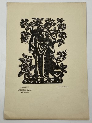 Gedliczka Zdzisław, Christ, woodcut [1932].