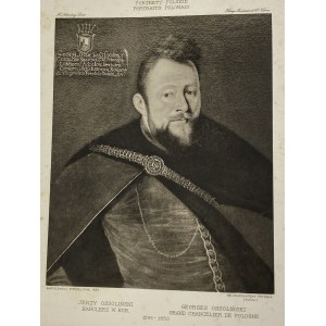 Strobel Bartholomeus, Portret Jerzego Ossolińskiego, heliograwiura z teki Portrety Polskie t. I zeszyt I