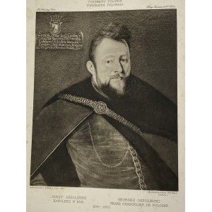 Strobel Bartholomeus, Portrét Jerzyho Ossolińského, heliogravúra z portfólia Portrety Polskie vol. I zošit