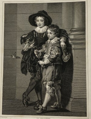 Rubens Peter Paul, Die Sohne des Rubens, lithograph ca. 1837
