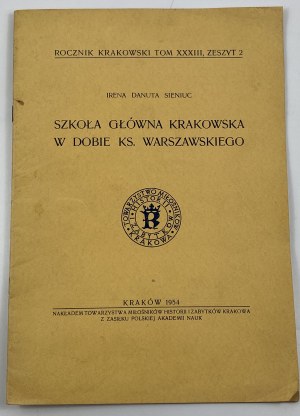 Sieniuc Irena Danuta, Krakow Central School in the era of Ks. Warszawski