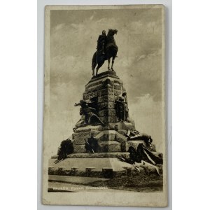 [Pohľadnica] Krakovský pomník Grunwald. Majstrovstvá sveta v streľbe Ľvov 23. VIII. - 6. IX. 1931
