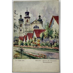 [Postkarte]Stanisław Tondos Kraków Bielany Kościół OO. Karmelitów Verlag der polnischen Maler in Kraków