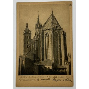 [Predvojnová pohľadnica] Krakov - Presbytérium kostola N. P. Márie