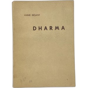 Besant Annie Wood, Dharma: trzy wykłady