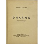 Besant Annie Wood, Dharma: tri prednášky