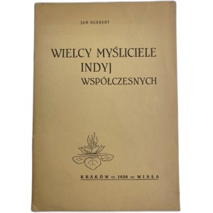 Herbert Jan, Wielcy myśliciele Indyj współczesnych