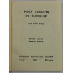 Jackson Natasha, Edwards Hilda M., Mind training in Buddhism and other essays