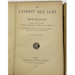 Montesquieu, De L`Esprit Des Lois [Über den Geist der Rechte].