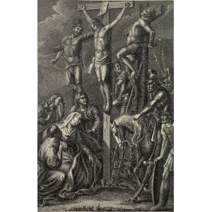 Schuler Édouard, miedzioryt Jezus cierpiący na krzyżu