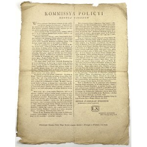 [1791] Announcement of the Commission of the Policy of Both Nations with respect to Zebrakov and Wlozhovia in Warsaw and Prague
