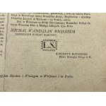 [1791] Obwieszczenie Komissyi Policyi Oboyga Narodow względem Zebrakow i Włoczęgow w Warszawie i na Pradze