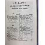 Brodziński Kazimierz, Synonimy polskie [Vilnius 1844].