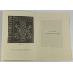 Ausstellung von Einbänden aus der Buchbinderei von Robert Jahoda aus den Jahren 1925-1926