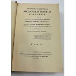 Bibliografické knihy Joachima Lelewela dva svazky. I-II [reprint 1927][Kompletní tabulky!]