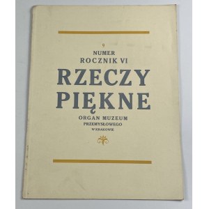 Rzeczy piękne Rocznik VI nr 9 [1927]