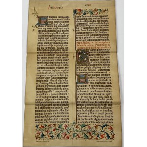 Faksymile karty z Biblii Gutenberga