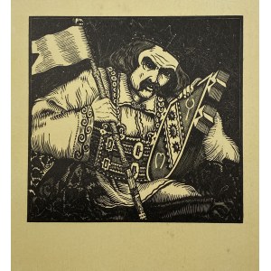 Jakubowski Stanisław, Prowe, woodcut from the Gods of the Slavs portfolio